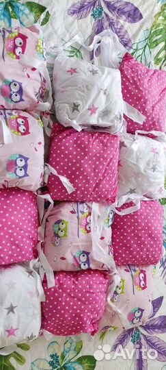 Бортики на детскую кроватку