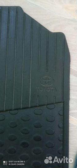 Автомобильные коврики резиновые toyota corolla 120