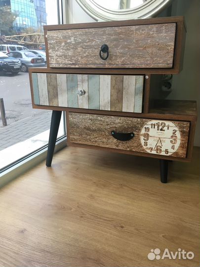 Тумба в стиле лофт новая