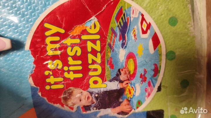 Деревянная игрушка коврик пазл