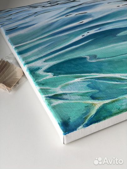 Интерьерная картина акрил волны