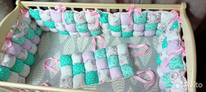 Бортики в кроватку новые