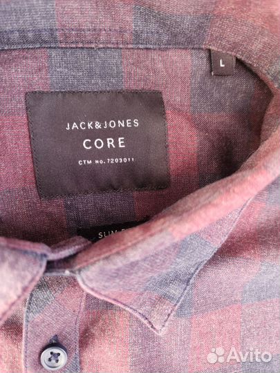 Рубашка Jack & Jones, ворот 45, L