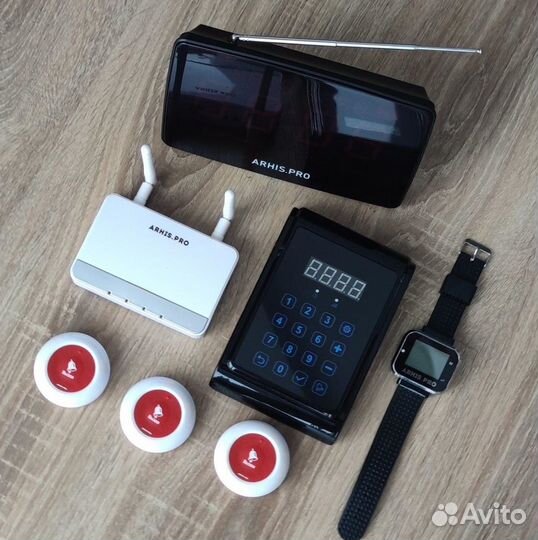 Кнопка Премиум вызов персонала, часы, табло и др