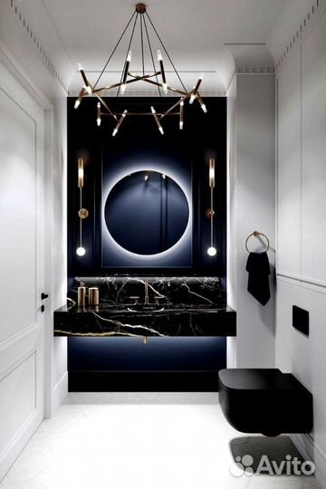 Зеркало с подсветкой круглое Linda