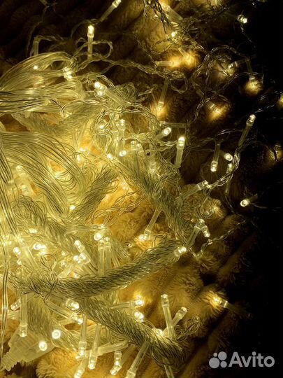 Гирлянда электрическая штора 3*3