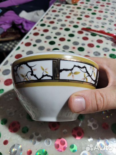 Сахарница фарфор СССР, печать лфз