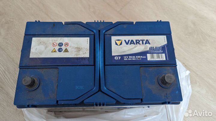 Аккумулятор Varta G7 95ah 830A обратная