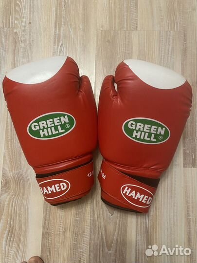 Боксерские перчатки 12 oz green hill