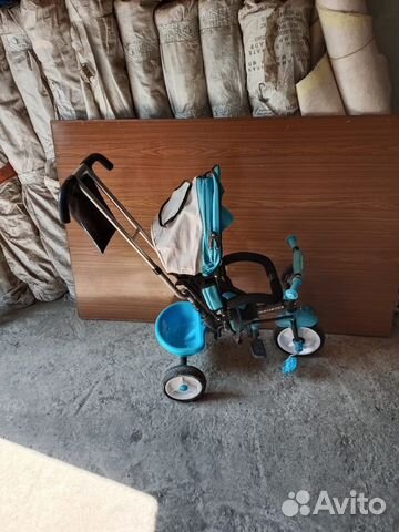 Трехколесный велосипед коляска с ручкой