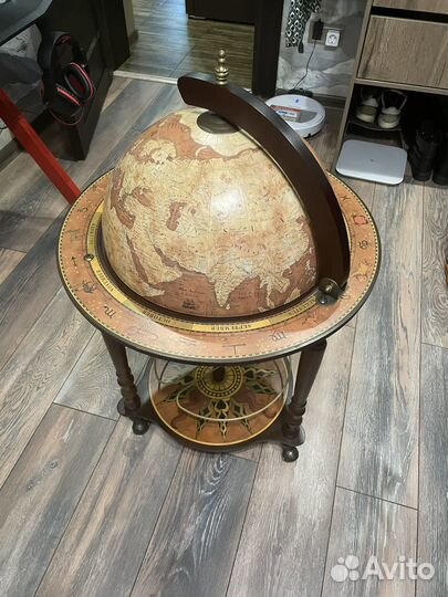 Мини бар глобус напольный Zoffoli Da Vinci Rust