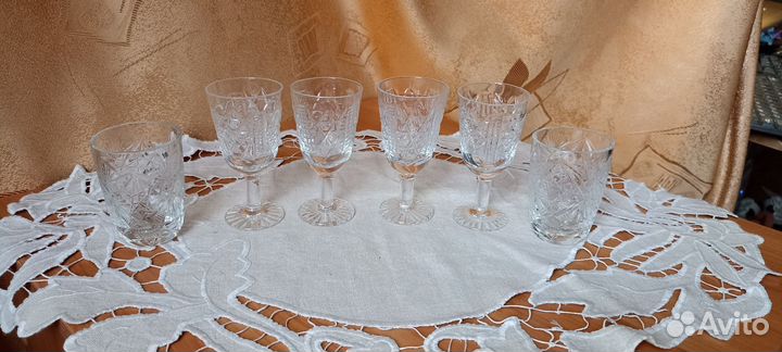 Графины - декантеры. Винтаж. Рюмки