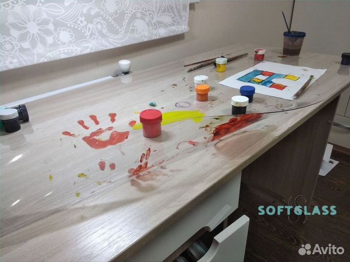 Прозрачная клеенка на обеденный стол