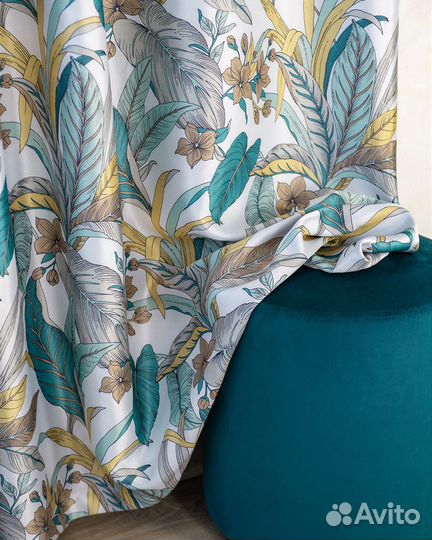 Портьеры Доминик Бирюза шторы занавески