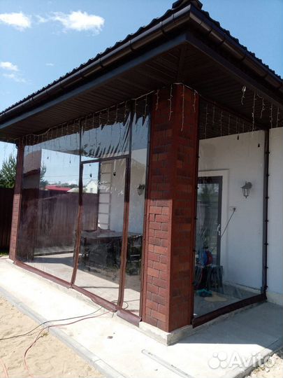 Мягкие окна в беседку