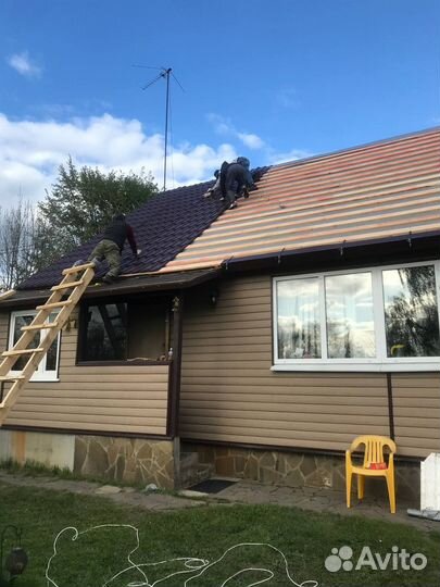 Бригада строителей,дома,кровля,фундамент