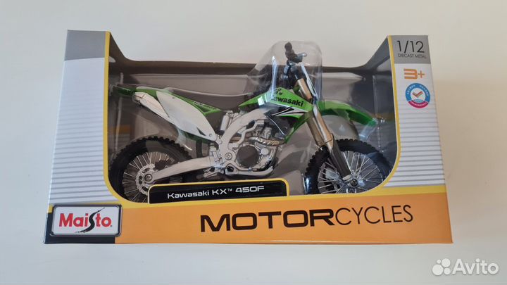 Модель мотоцикла Maisto Kawasaki KX450F