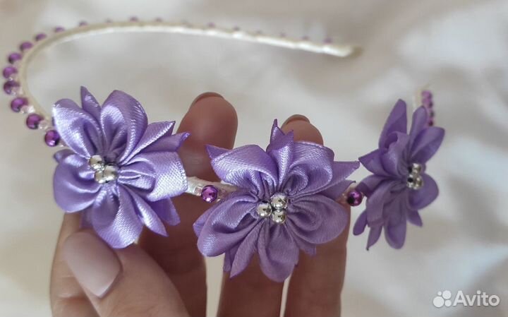 Ободок с цветами