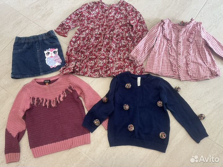 Пакет вещей на девочку 98-104 все вещи в карусели