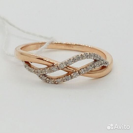 Золотое кольцо с камнем 17р