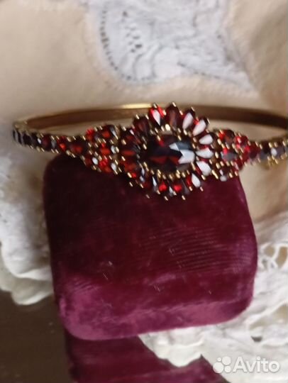 Старинный Браслет, богемские гранаты