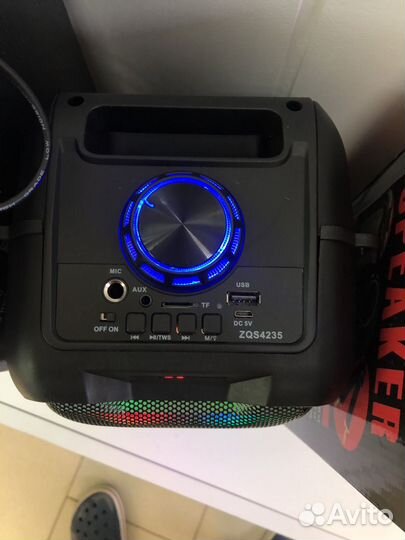Блютуз колонка большая с микрофоном