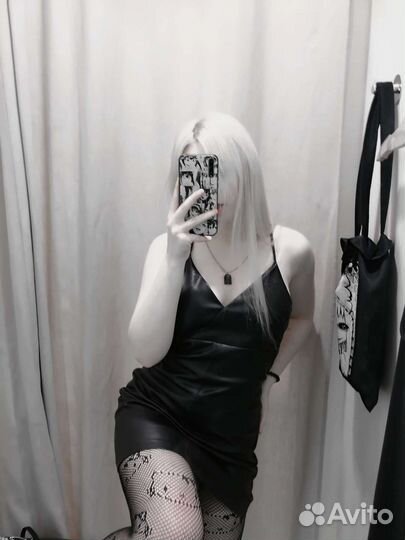 Кожаное платье