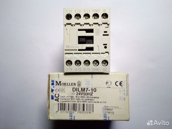 Moeller Dilm7-10 3кВт Катушка 24V AC