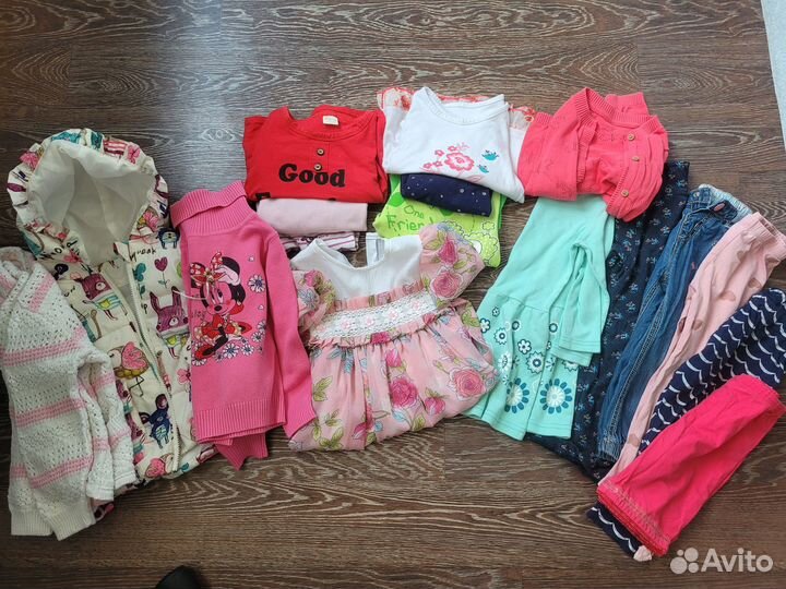 Вещи пакетом на девочку 86 92