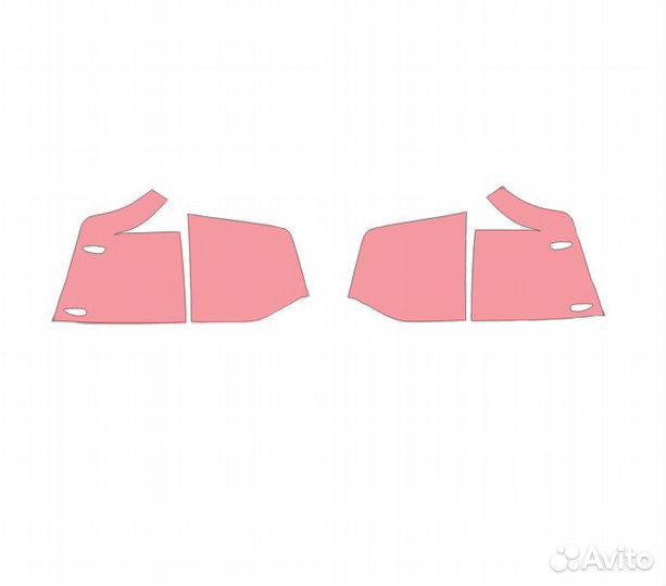 Плёнка для оклейки задних фонарей Toyota LC 200 (F