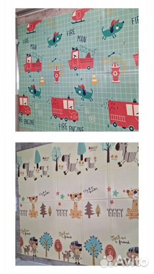 Двусторонний тёплый складной коврик