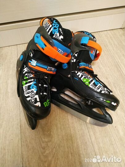 Коньки детские раздвижные Tech Team Ottava
