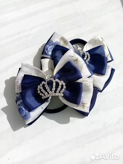Резинки банты для волос ручной работы