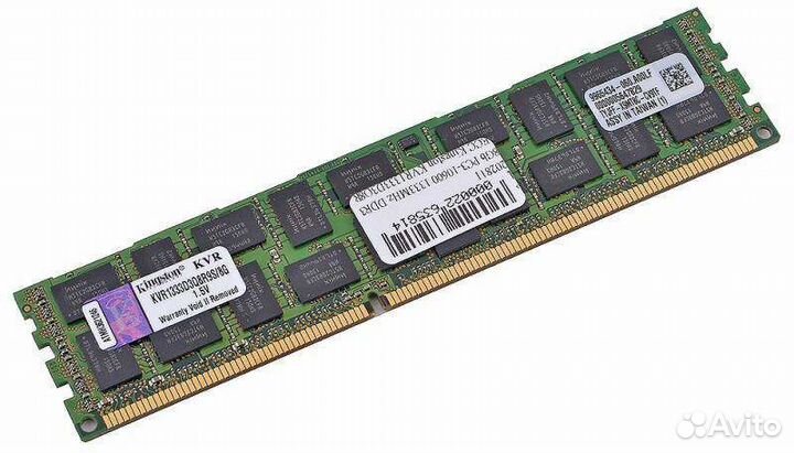 RAM Kingston, KVR1333D3Q8R9S, 8gb, 2Rx8, PC3, 10600(1333), DDR3, ECC, REG, Ref