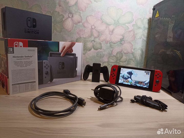Nintendo switch прошитая + игры