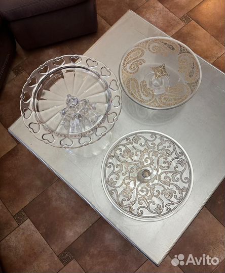 Хрустальная тортница