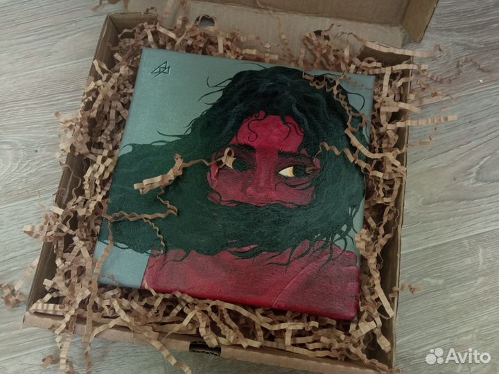 Картина акрилом, на холсте с подрамником 20 на 20