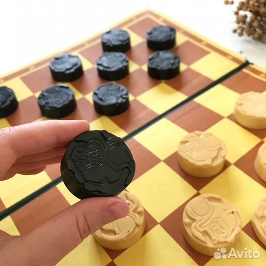 Шашки СССР Ленинград 1988 со львом