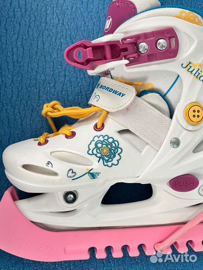 Роликовые коньки детские раздвижные 27-30