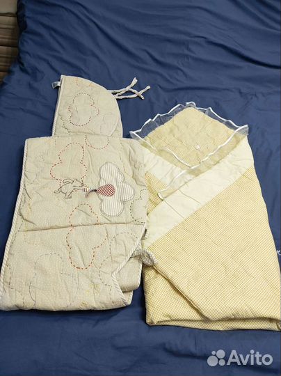 Бортик в кроватку и конверт одеяло