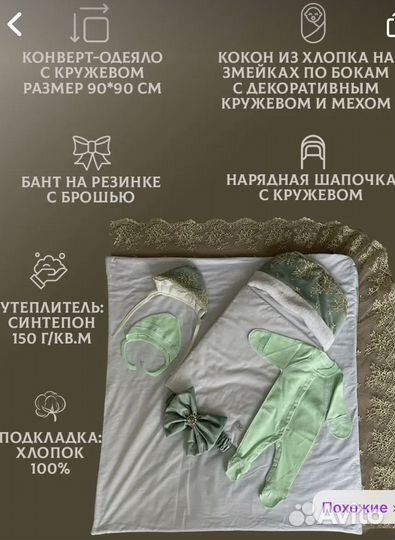 Комплект на выписку новорожденного