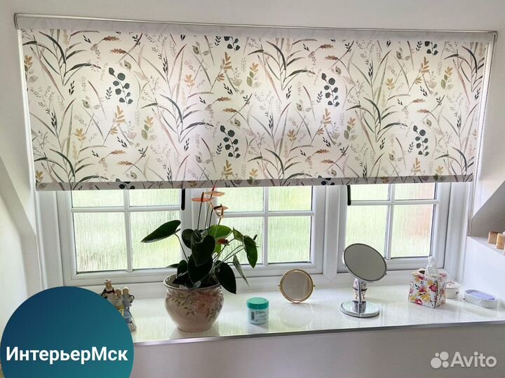 Жалюзи на окна рулонные тканевые