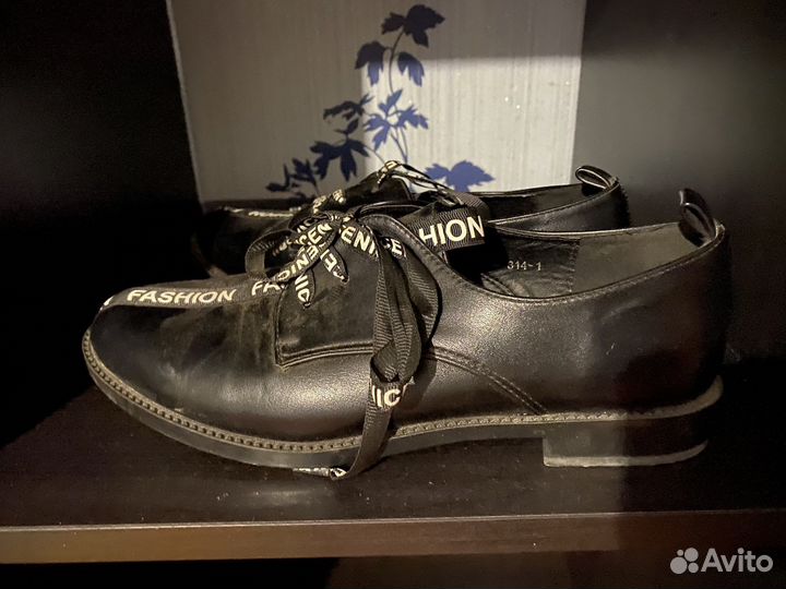 Ботинки женские 38 размера кожаные