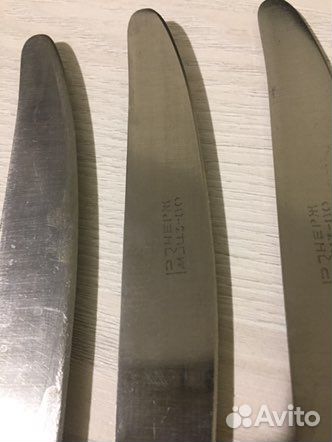 Набор столовые ножи мельхиор СССР