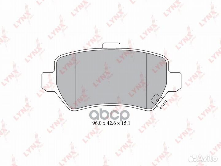Колодки тормозные дисковые зад BD5911 lynxauto