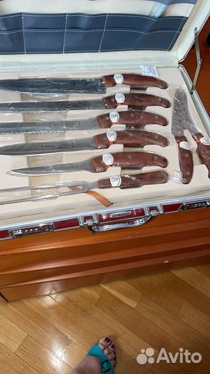 Набор кухонных ножей чемоданчик