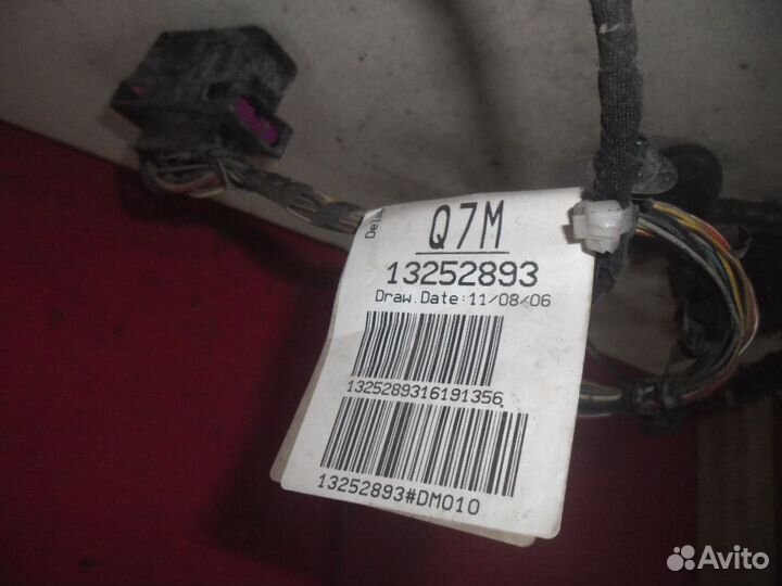 Проводка двери передней правой 13252893 Opel Corsa