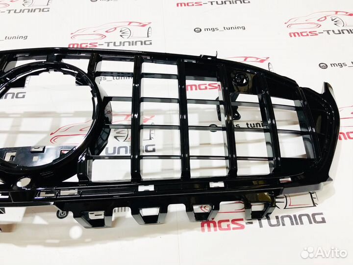 Решетка радиатора Mercedes CLA c118 GT Black П/К