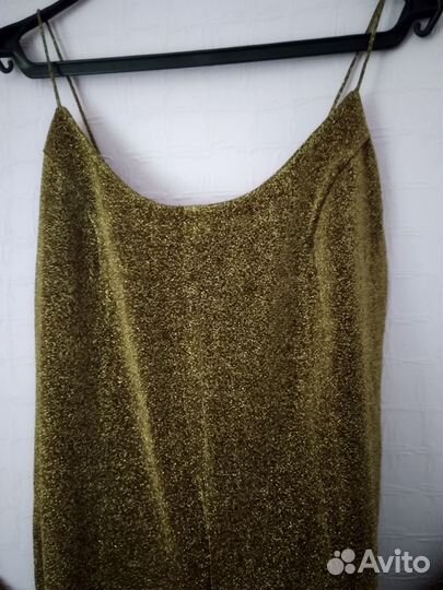 Комбинезон вечерний золотой