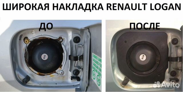 Облицовка лючка бензобака renault logan 1